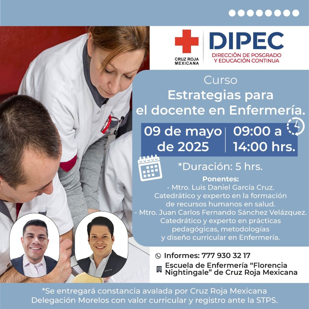🔴¡Inscríbete en nuestro curso Estrategias para el Docente en Enfermería 💉🩺! 🔴